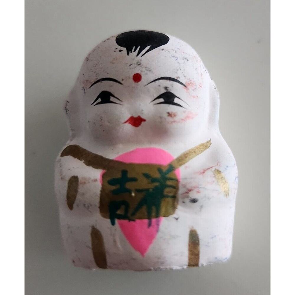 Momoyama Modern Kokeshi Dolls & Netsuke Clay Figurines Set Japan - Picture 13 of 14